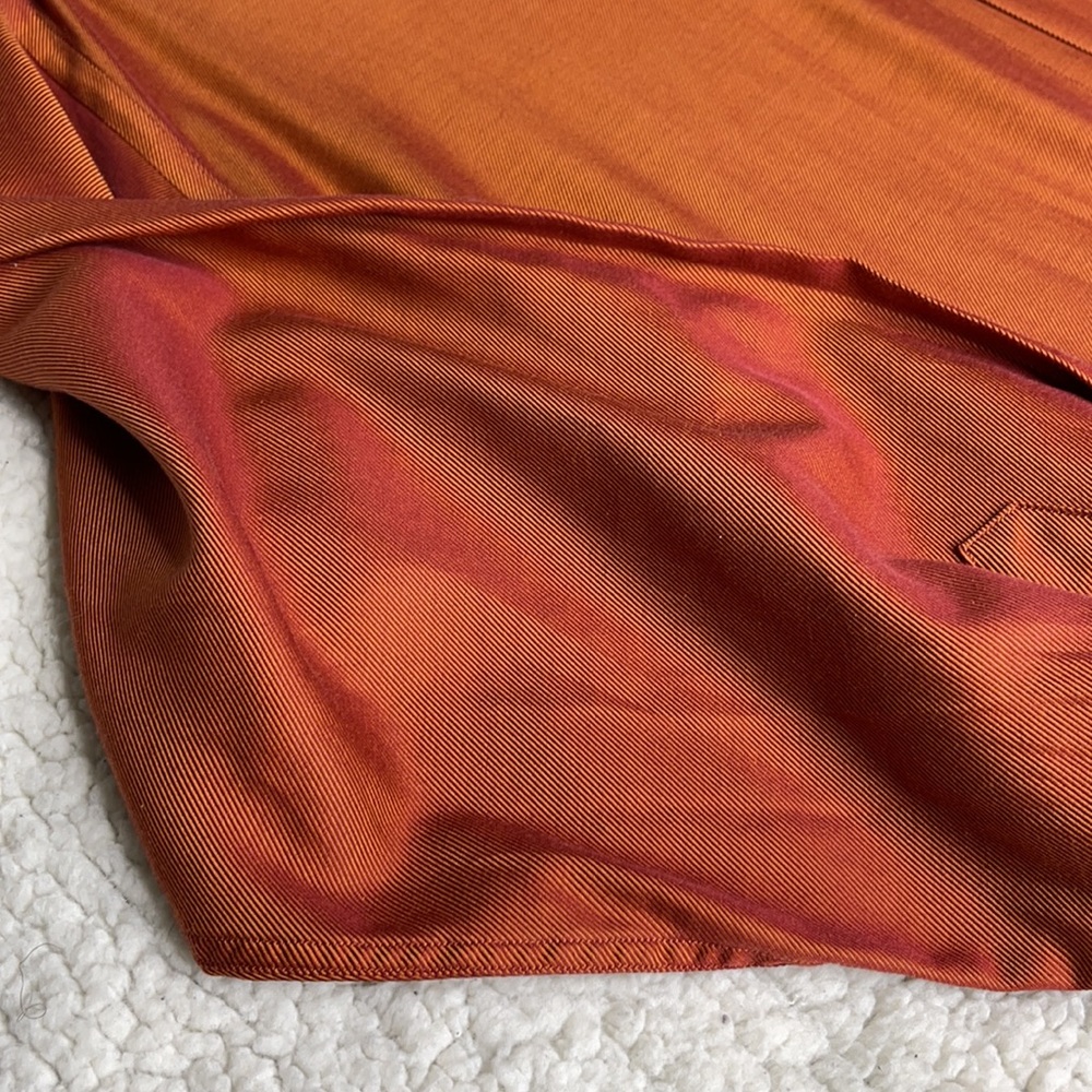Men’s casual burnt orange button down shirt - Picture 5 of 5